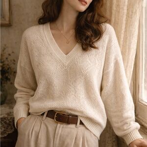 Vintage März München West Germany Linen Blend Sweater – Size 40 (M/L)